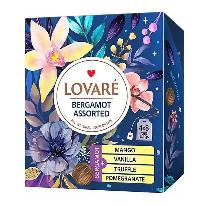 Ceai Lovare Bergamot Assorted - 32 de pachete de ceai negru cu bergamot asortat