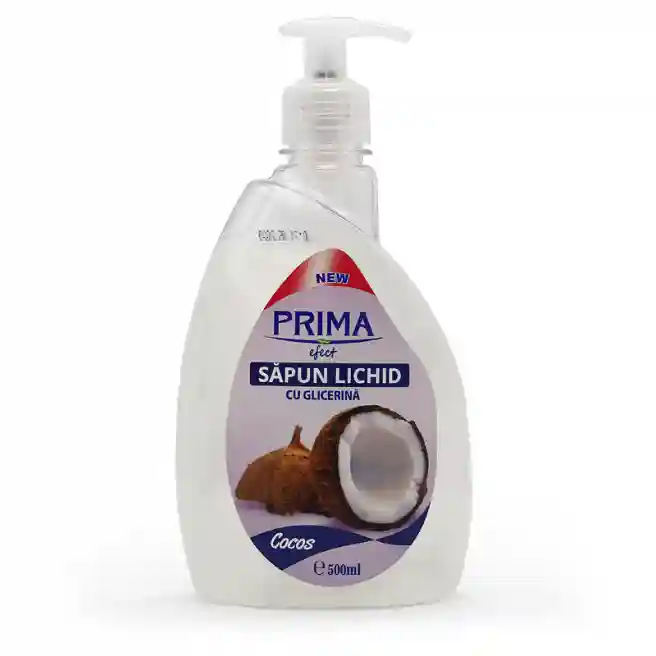 Săpun lichid crem Prima Efect, 500 ml, cocos
