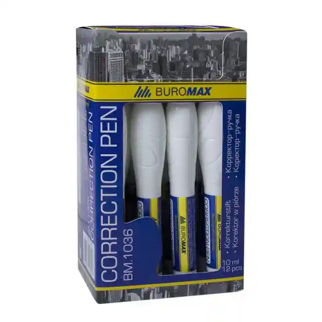 Corector-creion BUROMAX, 10 ml., peniță metalică