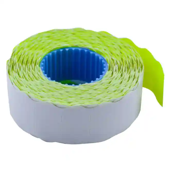 Etichete pentru prețuri înguste ondulate, 12x21mm, 1000 preturi/buc., GALBENE