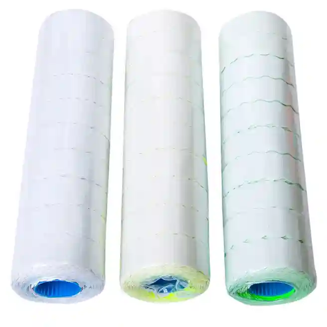 Etichete pentru prețuri înguste ondulate, 12x21mm, 1000 preturi/buc., GALBENE