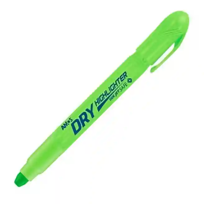 Textmarker AMOS uscat, verde