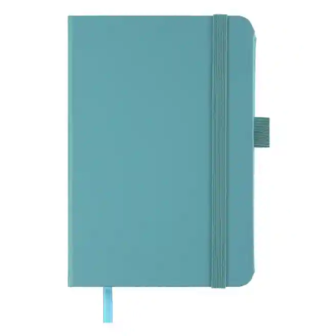 Carnet notite A6 patratele 96 foi Buromax coperta tare ETALON PU turcoaz