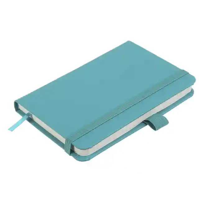 Carnet notite A6 patratele 96 foi Buromax coperta tare ETALON PU turcoaz