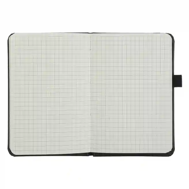 Carnet notițe A6 patratele 96 foi Buromax copertă tare ETALON PU rosu