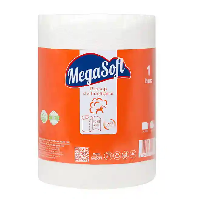 Prosoape de hîrtie 30 m, 2 straturi MegaSoft
