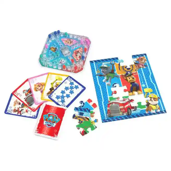 Joc de societate Patrulă cățelușilor 3 în 1, cod 60786
