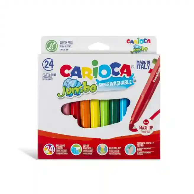 Набор фломастеров Carioca Jumbo, 24 цветов