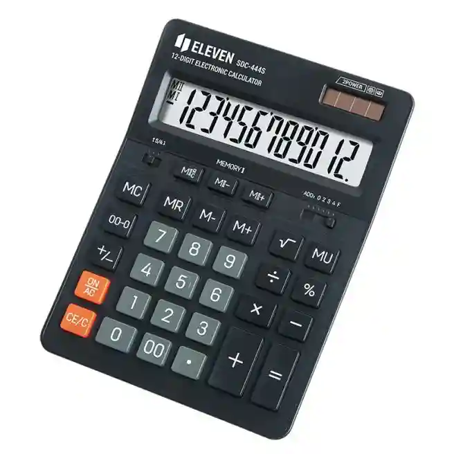 Calculator Eleven 12 cifre EL-SDC444S, negru