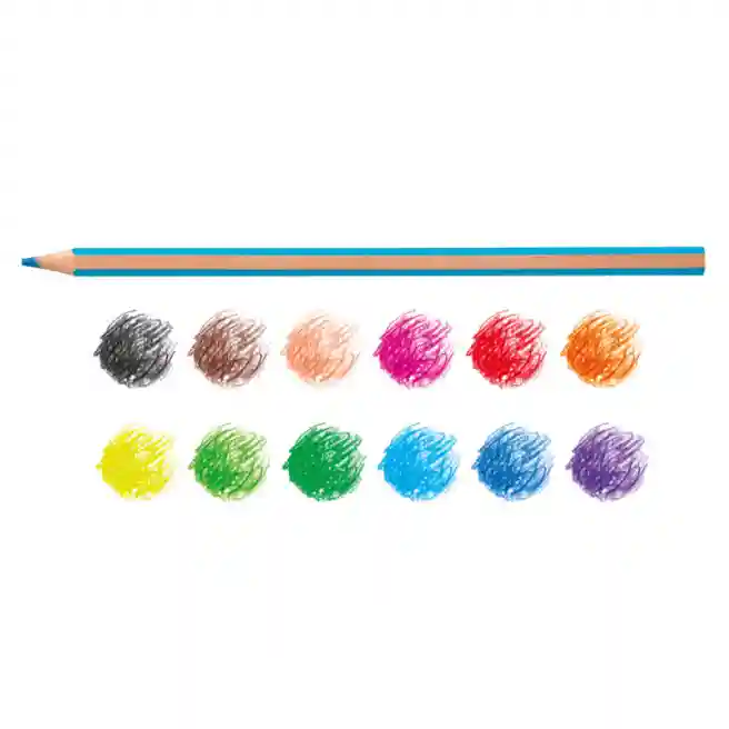 Набор цветных карандашей Carioca Supercolor шестигр, 12 цветов