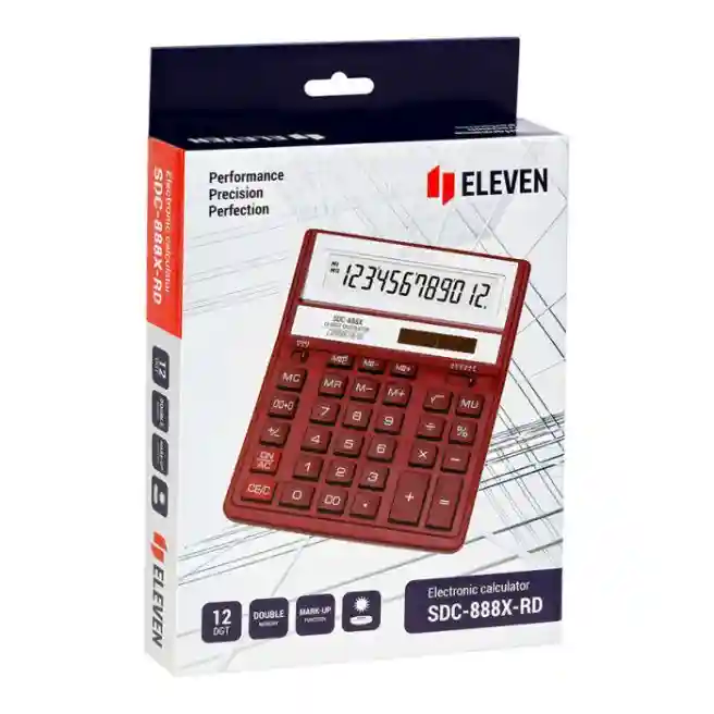 Calculator Eleven 888 XRD, roșu