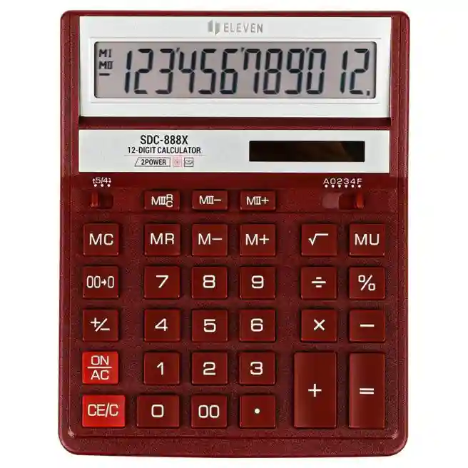 Calculator Eleven 888 XRD, roșu