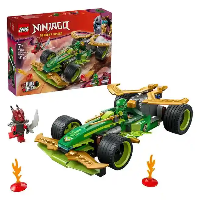 Конструктор LEGO Ninjago Гоночный автомобиль Ллойда с инерционным двигателем, арт. 71828