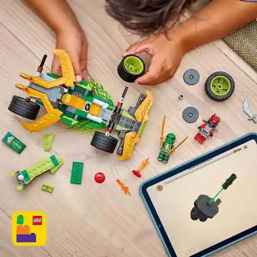 Конструктор LEGO Ninjago Гоночный автомобиль Ллойда с инерционным двигателем, арт. 71828