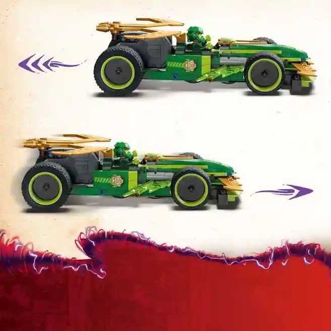 Конструктор LEGO Ninjago Гоночный автомобиль Ллойда с инерционным двигателем, арт. 71828