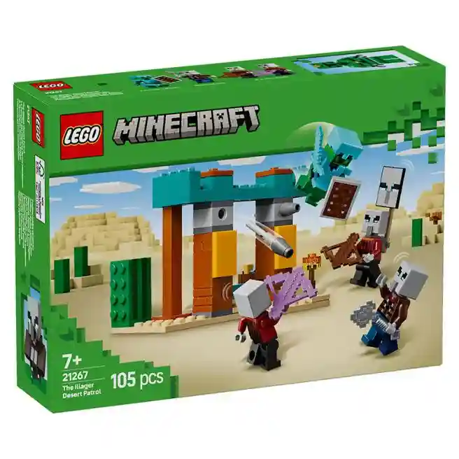 Constructor LEGO Minecraft Illager Desert Patrol, art. 21267