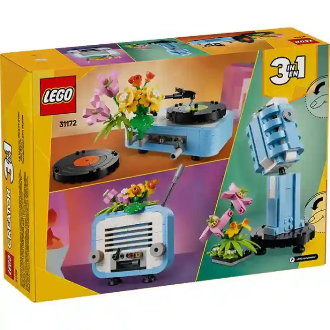 Конструктор LEGO Creator Проигрыватель с пластинками и цветами, арт  31172