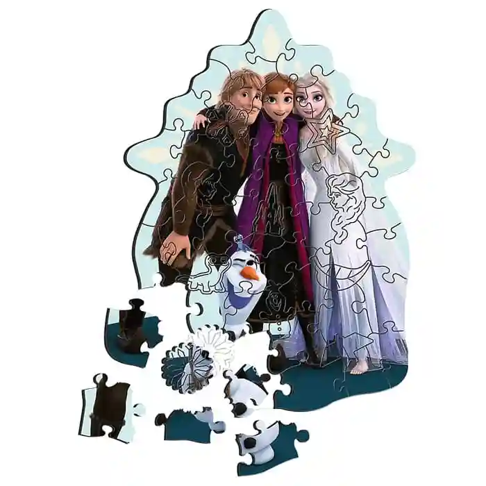 TF Puzzle "50 Wooden Contour Puzzle" -  Favorite Frozen, cod 61441
