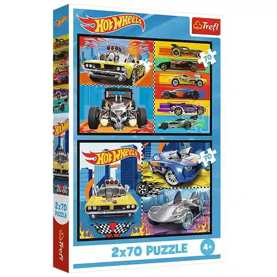 TF Пазлы "2x70" - Hot Wheels, код 61454