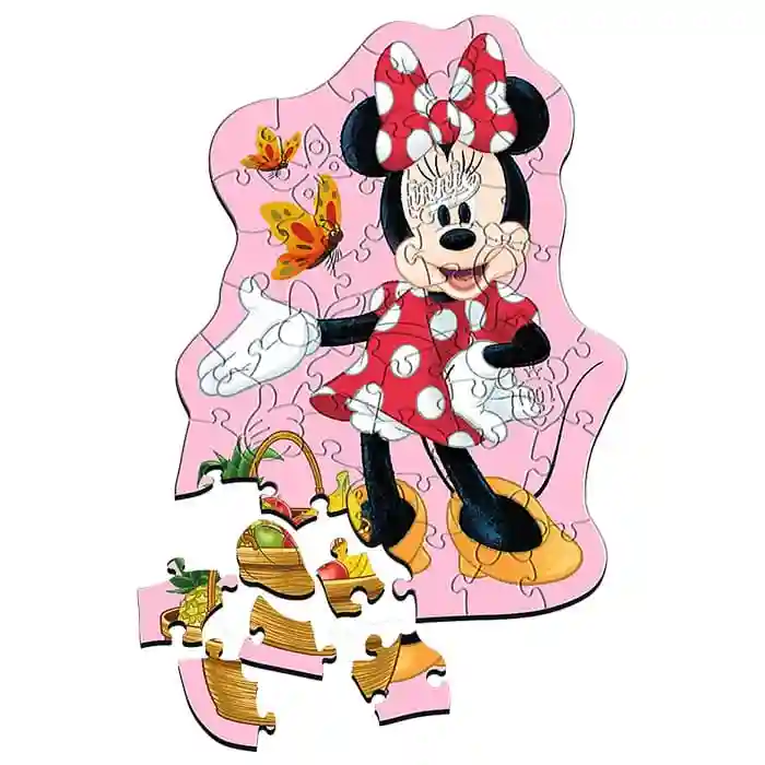 TF Пазлы "50 Wooden Contour Puzzle" -  Happy Minnie, код 61438