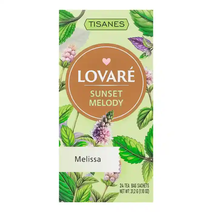 Чай LOVARE TISANES  Sunset Melody 24 pak из листьев мелиссы