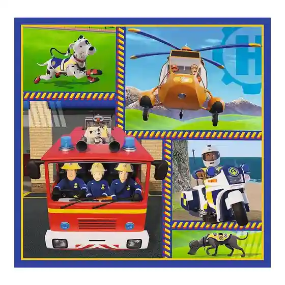 TF Puzzle "3in1" -Fireman Sam day, cod 61456