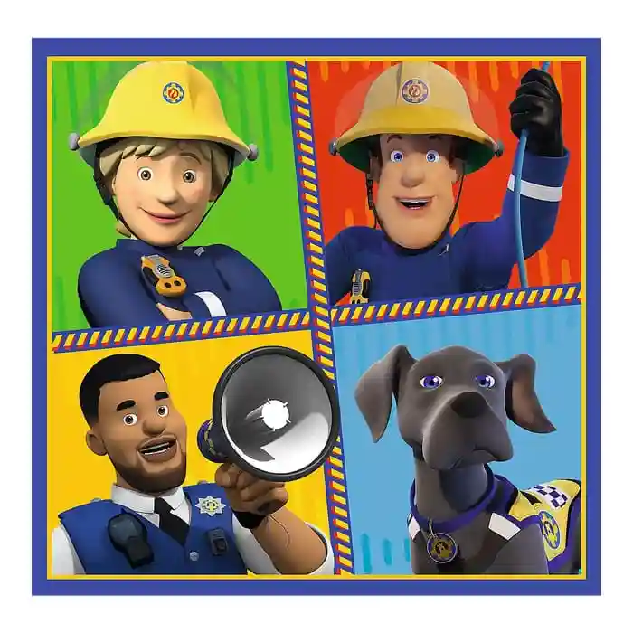 TF Puzzle "3in1" -Fireman Sam day, cod 61456