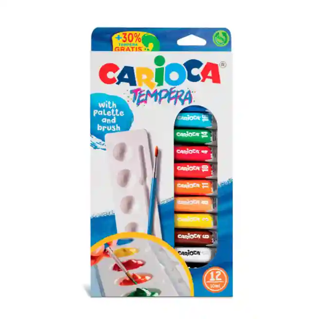 Tempera Carioca 10buc x 12ml