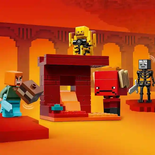 Constructor LEGO Minecraft Bătălia pentru Lava Inferioară, art. 21266