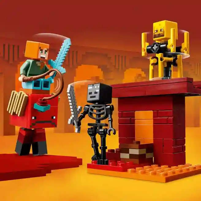 Constructor LEGO Minecraft Bătălia pentru Lava Inferioară, art. 21266