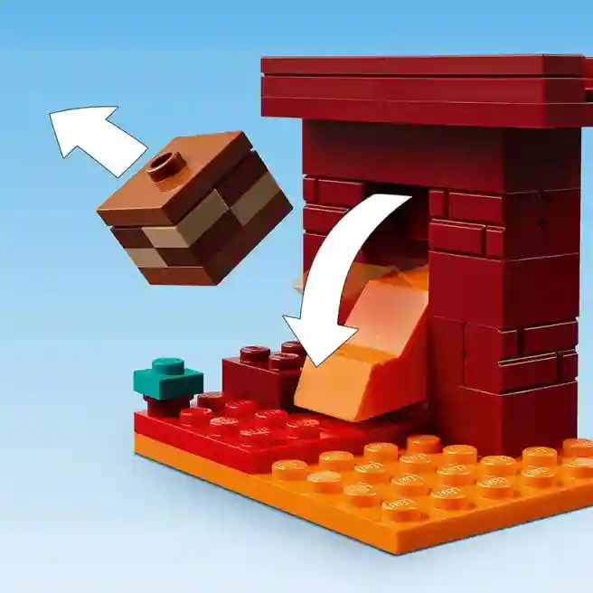 Constructor LEGO Minecraft Bătălia pentru Lava Inferioară, art. 21266