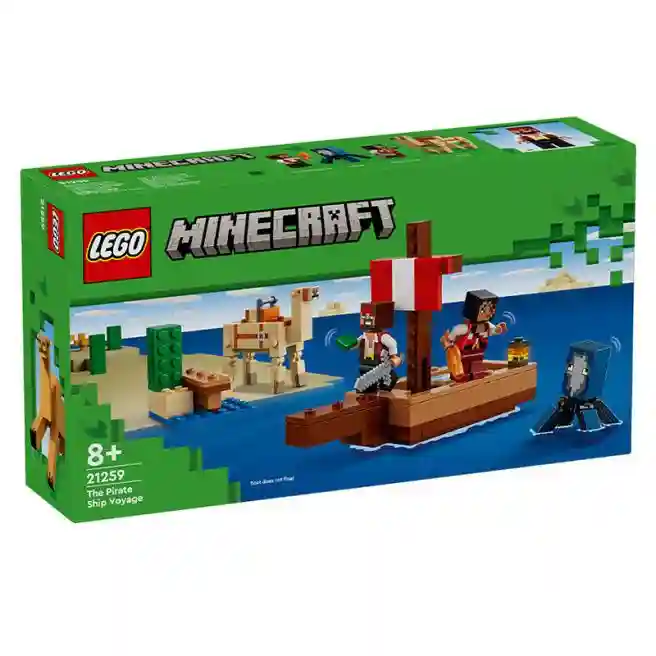 Конструктор LEGO Minecraft Путешествие пиратского корабля, арт. 21259