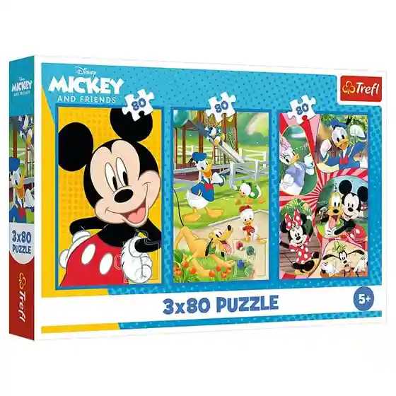 TF Пазлы "3x80" - Disney Mickey Mouse and Friends, код 61463