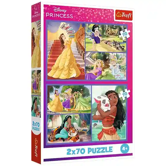 TF Пазлы "2x70" - Disney Princess, код 61452