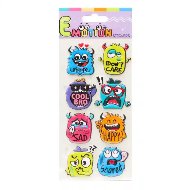 Set stickere EMOTION, puffy stickers, Mix 9