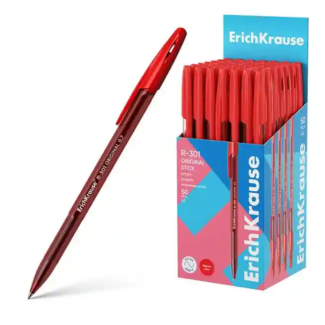 Pix cu bilă ErichKrause 1 mm, R-301 Original Stick, roșu