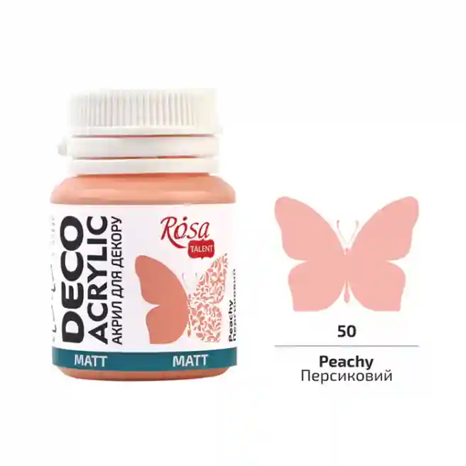 Acril pentru decor, piersică mat, 20 ml