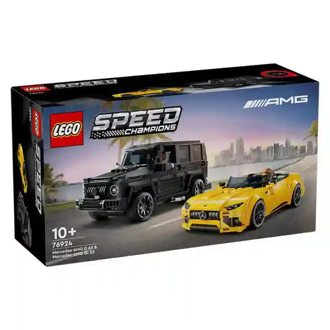 Constructor LEGO Speed Champions Mercedes-AMG G 63 și Mercedes-AMG SL 63, art. 76924