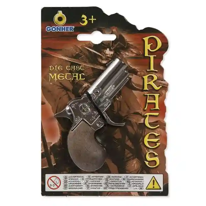 Пистолет пиратский маленький, стальной, код 53273