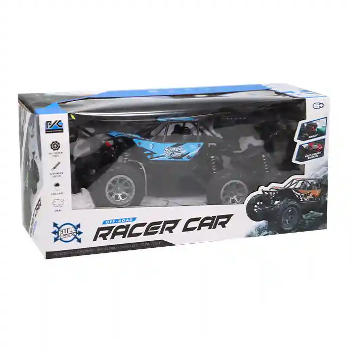 Mașină Buggy metal cu 6 roți cu telecomandă, albastru, cod 822075