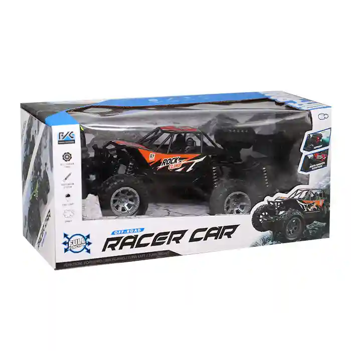 Mașină Buggy metal cu 6 roți cu telecomandă, orange, cod 822027