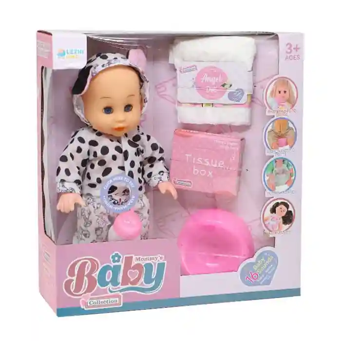 Păpușă interactivă cu accesorii 36 cm, cod 822125