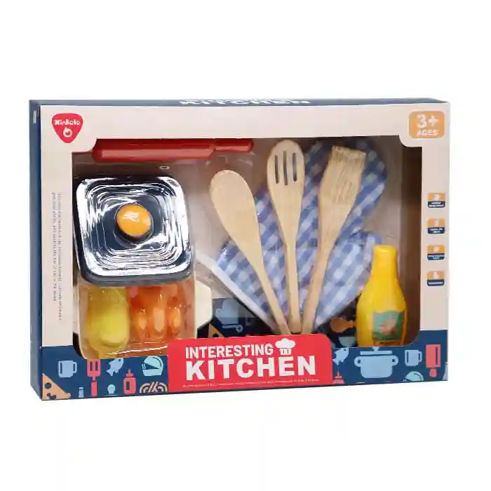 Set de joacă pentru bucătărie ustensile, cod 822122