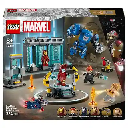 Конструктор LEGO Marvel Лаборатория Железного Человека: Зал Доспехов, арт. 76315