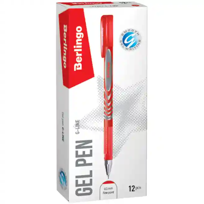 Pix cu gel Berlingo "G-Line" rosu, 0,5mm