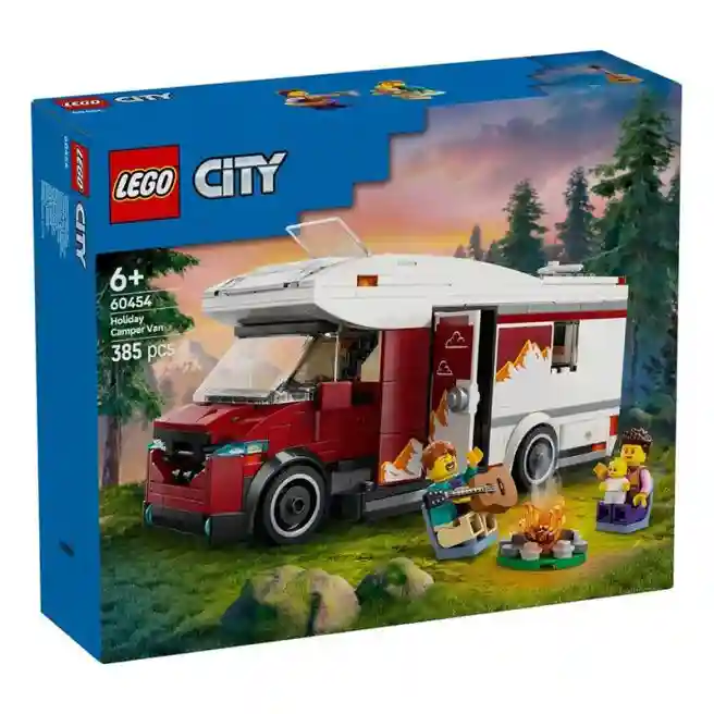 Constructor LEGO City Autocaravană de aventură pentru vacanțe în camping, art. 60454