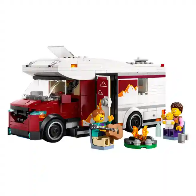 Constructor LEGO City Autocaravană de aventură pentru vacanțe în camping, art. 60454