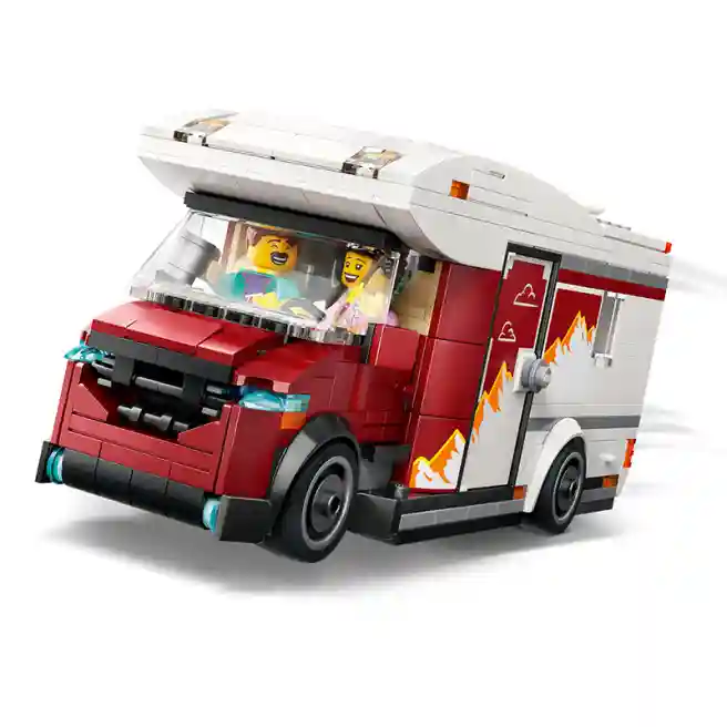 Constructor LEGO City Autocaravană de aventură pentru vacanțe în camping, art. 60454