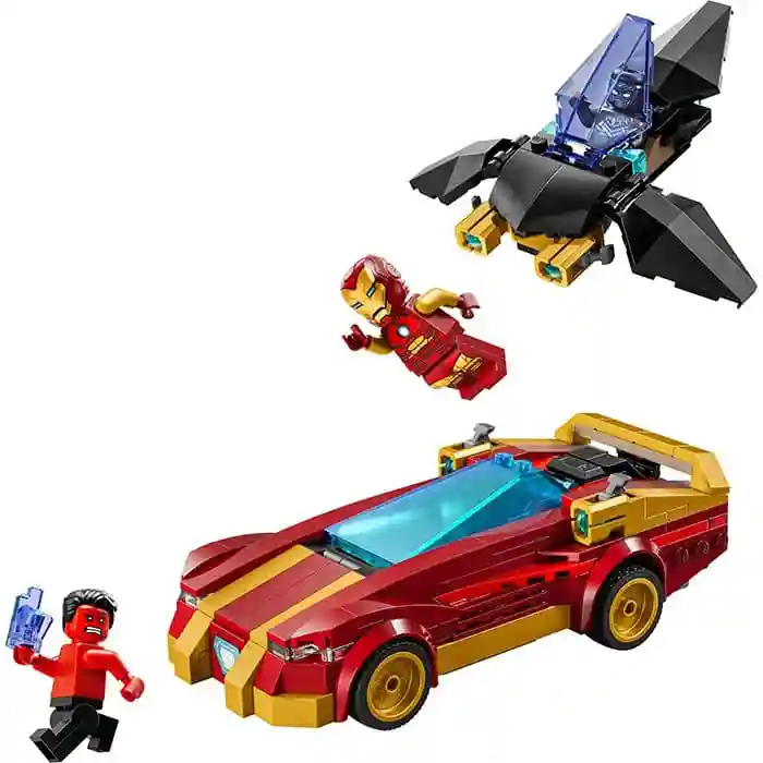 Конструктор LEGO Marvel Автомобиль Железного Человека и Черная Пантера против Красного Халка, арт. 76310