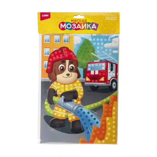 Lori Мягкая мозаика из ЭВА (большой набор) "Пожарный"